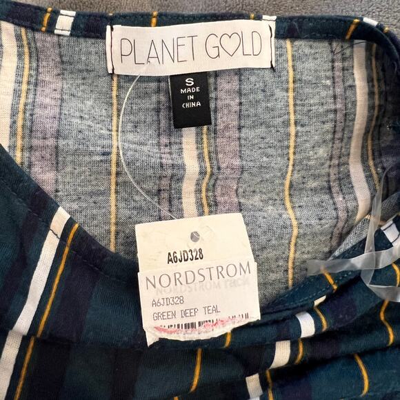 Planet Gold NWT Green Deep Teal Dress Size Small - Picture 3 of 14